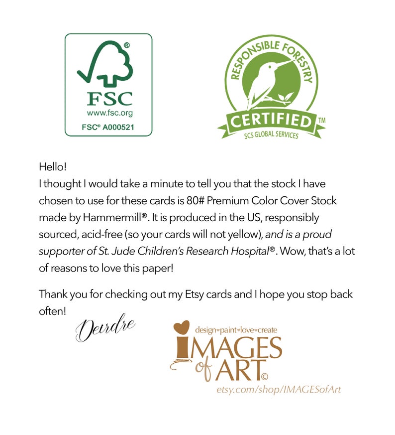 May include: A green and white logo for the Forest Stewardship Council (FSC) with the text "FSC" and "www.fsc.org". Below the logo is the text "FSC&reg; A000521". A green and white logo for Responsible Forestry Certified with the text "Responsible Forestry Certified" and "SCS Global Services".