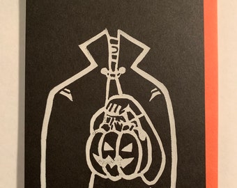 Headless Horseman Halloween Card