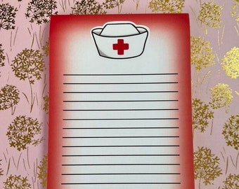 Nurse Hat Sticky Note Pad, Nurse Gift