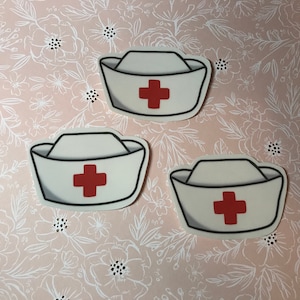 Krankenschwester Hut Aufkleber Geschenk für Krankenschwester