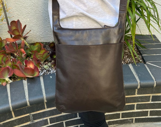 The Sak , Cross Body, Brown Genuine Leather, Purse, Thin Bag Etsy