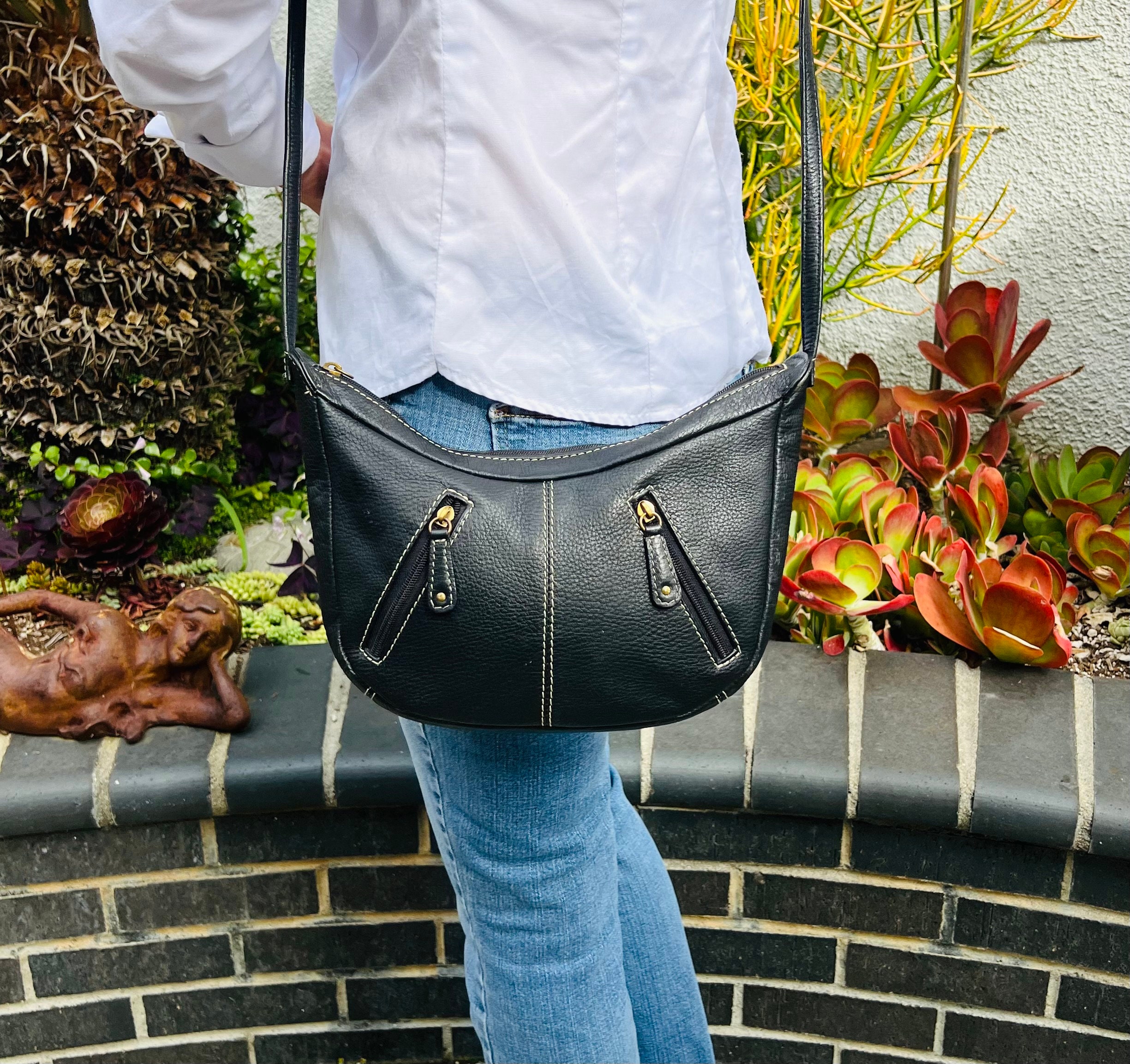 Buy Allzedream Genuine Leather Purse Strap Replacement Crossbody Handbag  Long Adjustable (Black) at