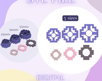 Ethnic Irene Polymer Clay Cutter 3 Sizes: STL File (Digital Download)