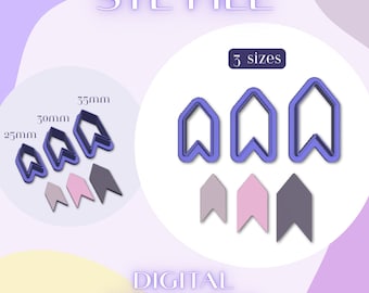 Geometric Gaia Polymer Clay Cutter 3 Sizes: STL File (Digital Download)
