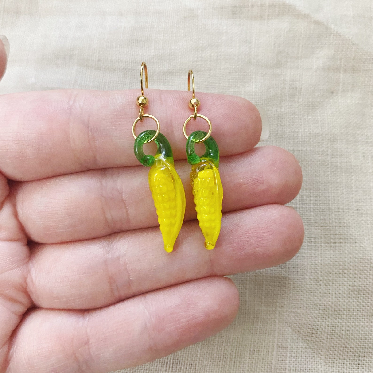 Corn on the cob earrings corn jewelry food jewelry food Etsy