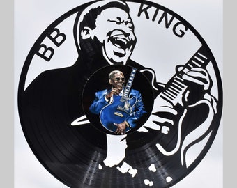 BB King, B120 Custom Laser Cut Vinyl Records,  Twill Coaster Image