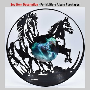 Horses,  Custom Laser Cut Vinyl Records Wall Art