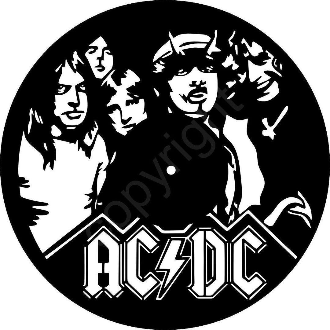 ACDC Recordart - ACDC Band Digital File - Etsy