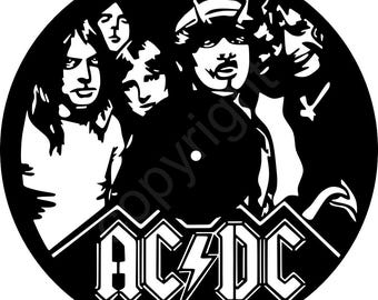 ACDC Recordart - ACDC band  Digital File