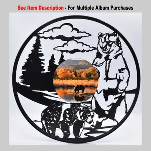 Bears,  Custom Laser Cut Vinyl Records Wall Art