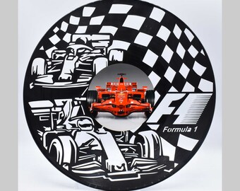 Formula 1, S214 Custom Laser Cut Vinyl Records Wall Art