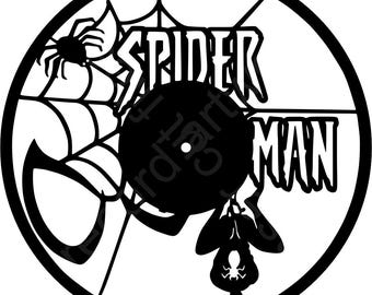 spiderman  Record art -  Digital File