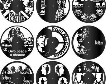 The Beatles  ( nine ) Band Design,  Record art -  Digital Files