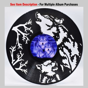 Wolves,  Custom Laser Cut Vinyl Records Wall Art