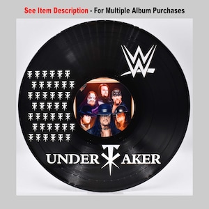 Arte de pared de vinilo de sarga cortado con láser personalizado de WWF Undertaker, S269