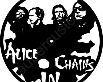 Alice in Chains  Recordart - band members  Digital File