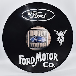 Ford Automotive, Dessous de verre personnalisé en sergé pour disque vinyle découpé au laser, image du milieu