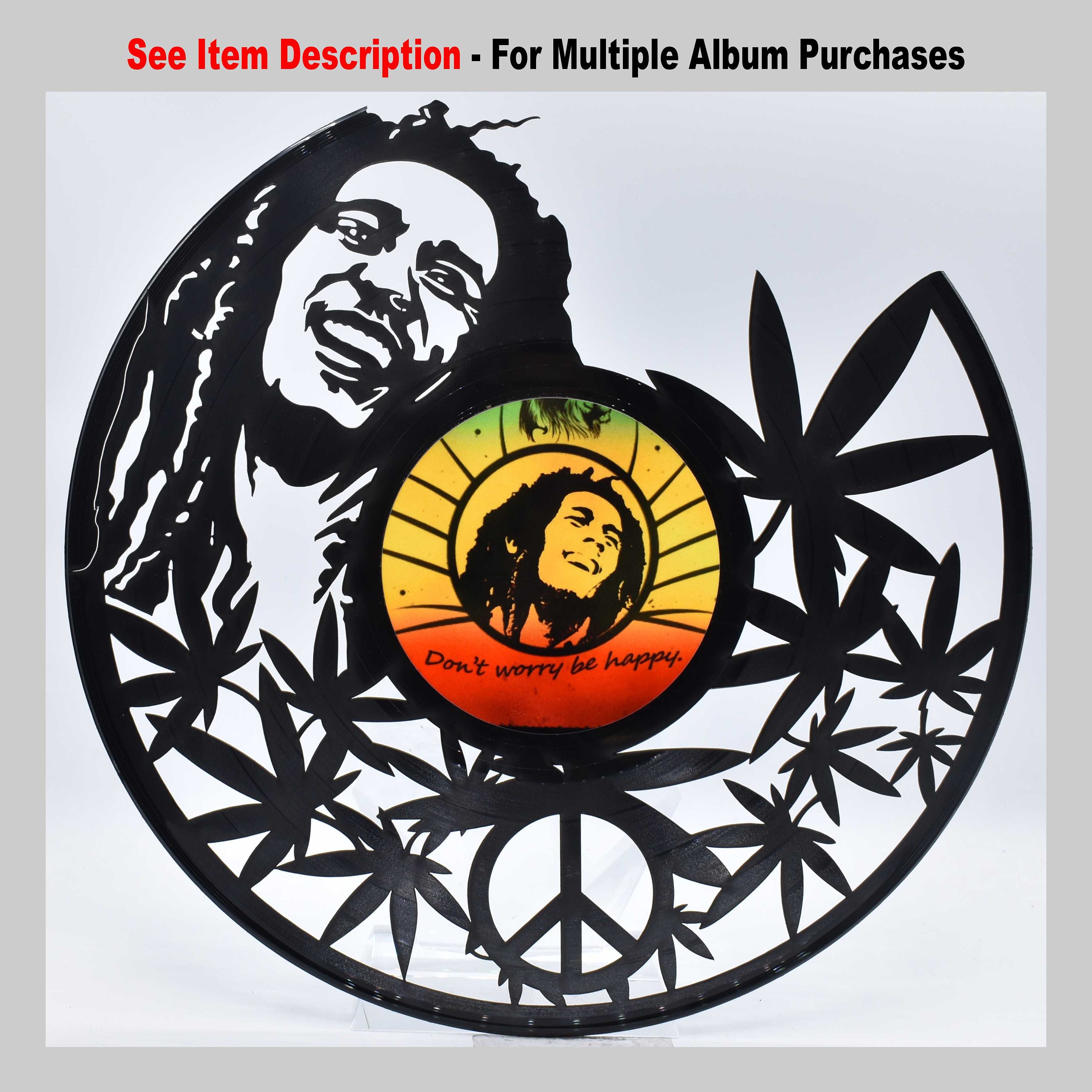 Bob Marley, One Love, B151 Custom Laser Cut Vinyl Records