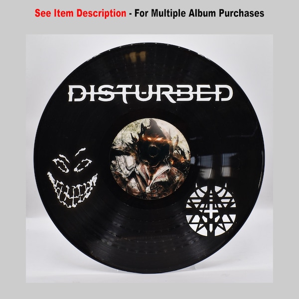 Disturbed, B194 Custom Laser Cut Vinyl Records,  Coaster Image