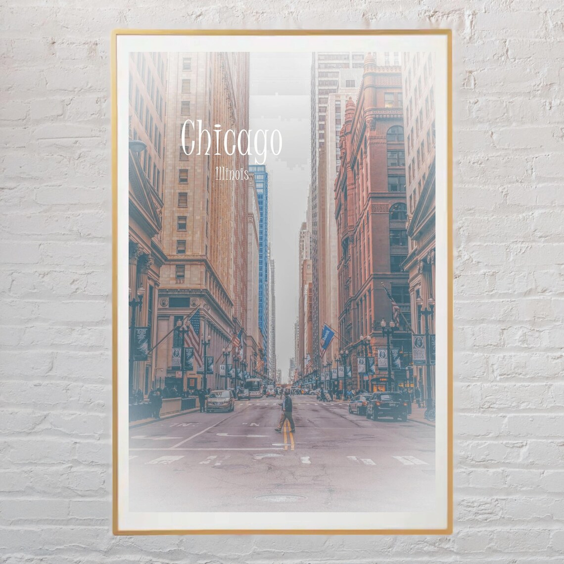 Chicago Illinois Modern Wall Art Digital Print | Etsy