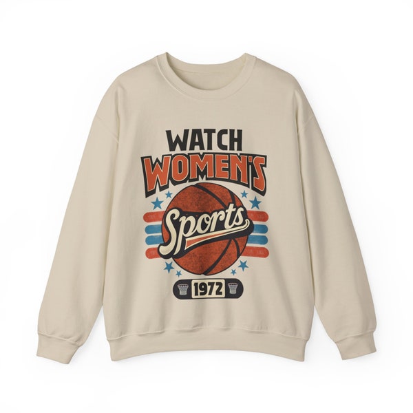 Watch Womens Sports Unisex Heavy Blend Crewneck Sweatshirt | Oversized | everyone watches women’s sports