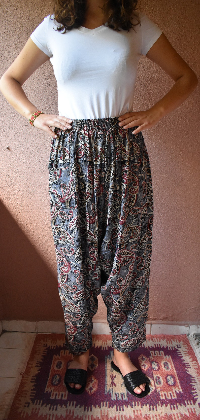 Traditional Turkish Shalvar Trousers Boho Pants Harem Pants | Etsy