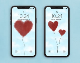 Set of 5 Wallpapers for Iphone HEARTS Lock Screen - Etsy Set of 5 Wallpapers for Iphone HEARTS Lock Screen - Etsy