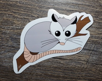 Naklejka winylowa wodoodporna Opossum