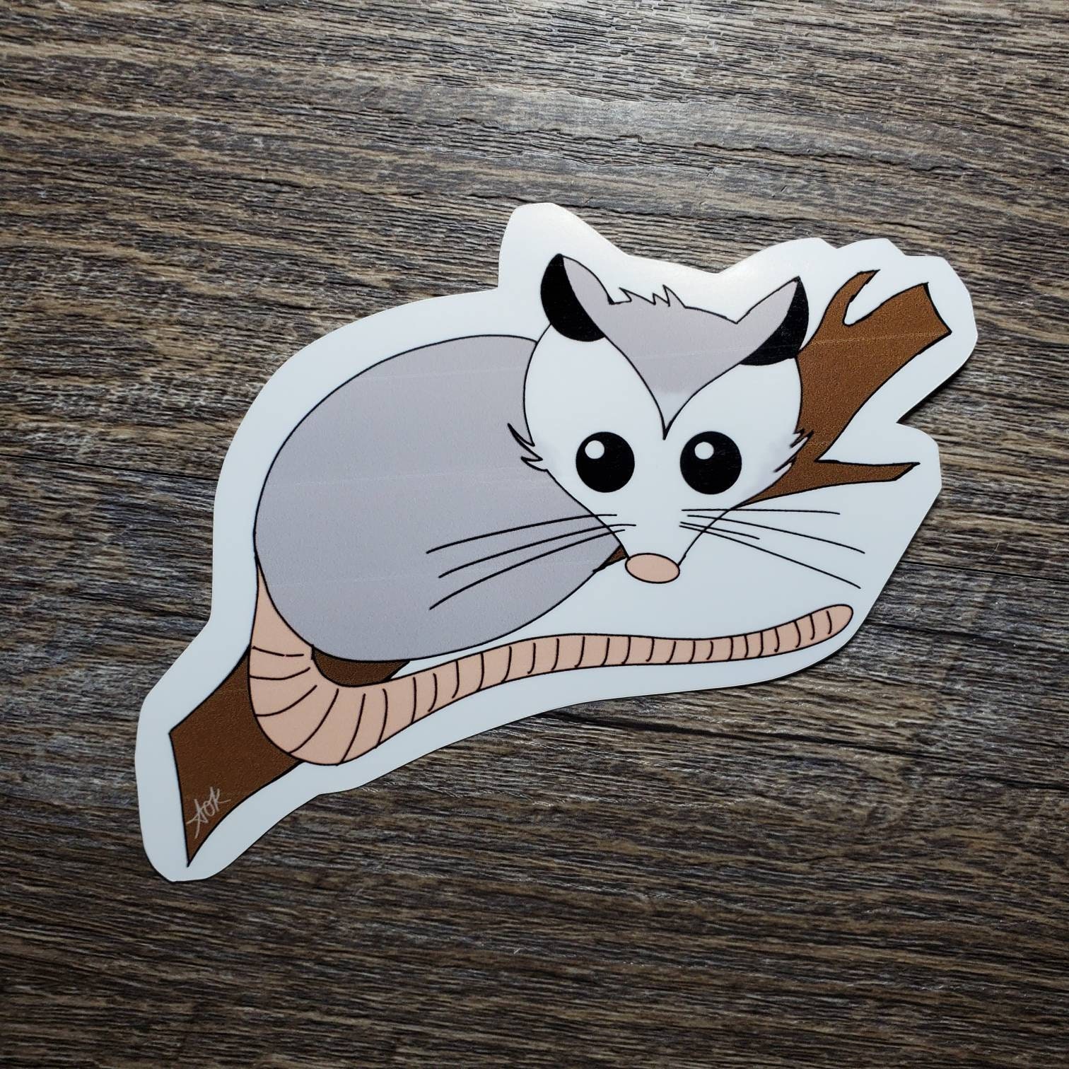 Opossum Waterproof Vinyl Sticker - Etsy