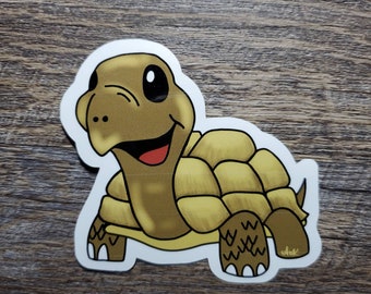 Sulcata Tortoise Waterproof Vinyl Sticker