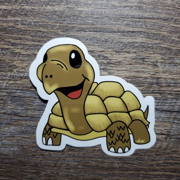 Sulcata Tortoise Waterproof Vinyl Sticker