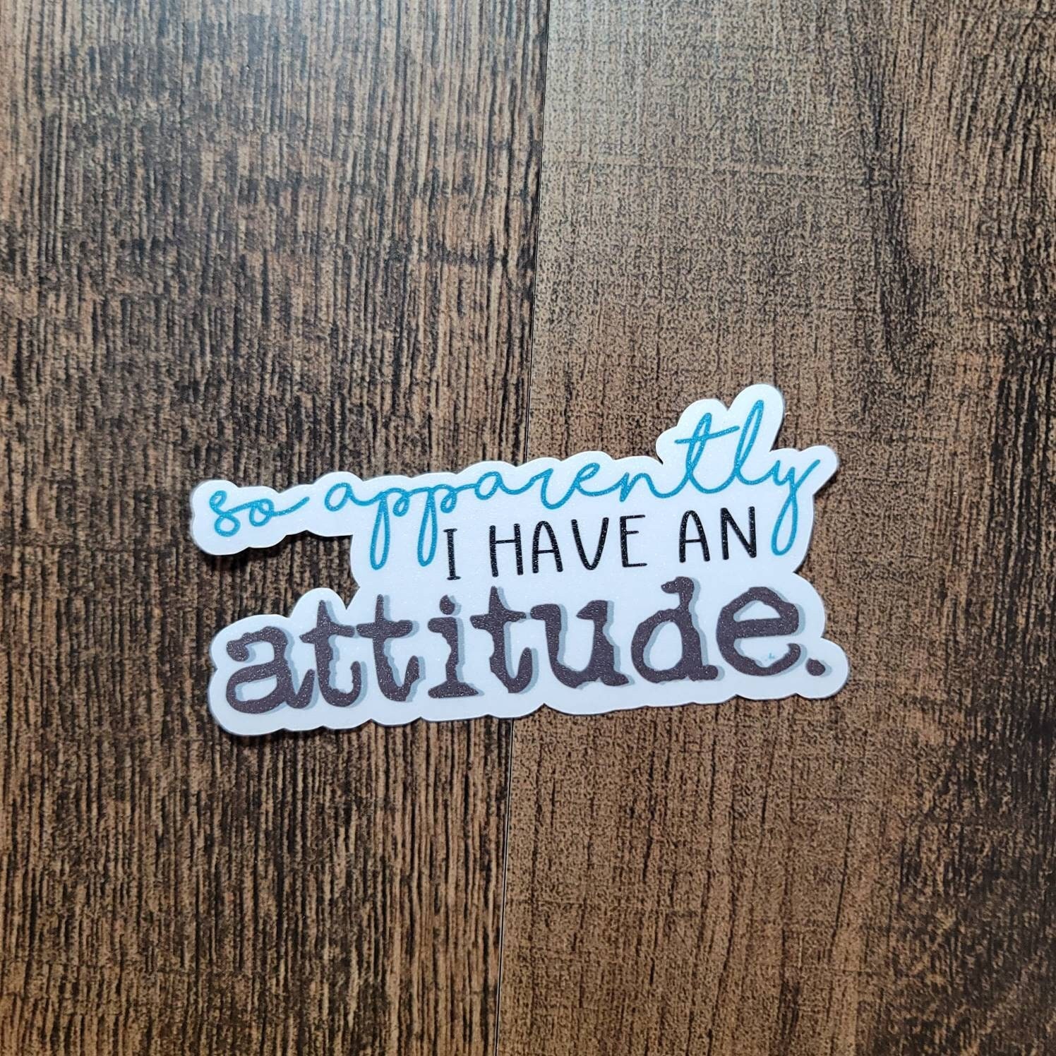 Attitude Waterproof Vinyl Sticker - Etsy
