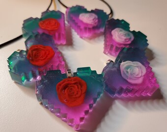 Bisexual Pride Popsicle Necklaces Made with Resin Can Be Key Chain As Well Lesbian
