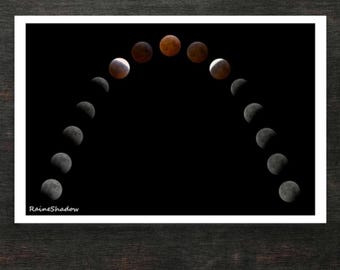 Arco da Lua de Sangue - 30x45 cm - Impressão em pôster fotográfico - Arte de RaineShadow