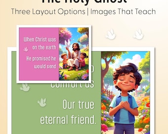 The Holy Ghost | Effective Images | Three Options | Singing Time | Primary Chorister | Primary Visual Aids | Flip Chart | PDF