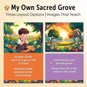 My Own Sacred Grove | Effective Images | Three Options | Singing Time | Primary Chorister Helps | Primary Visual Aids | Flip Chart | PDF
