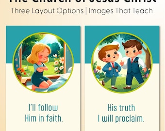 The Church of Jesus Christ | Effective Images | Three Options | Singing Time | Primary Chorister | Primary Visual Aids | Flip Chart | 3 PDFs