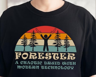 Zabawna koszulka unisex Forester Comfort Colors – prezent inspirowany nerdami