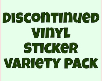 Discount Vinyl Sticker Variety Pack of Discontinued Designs