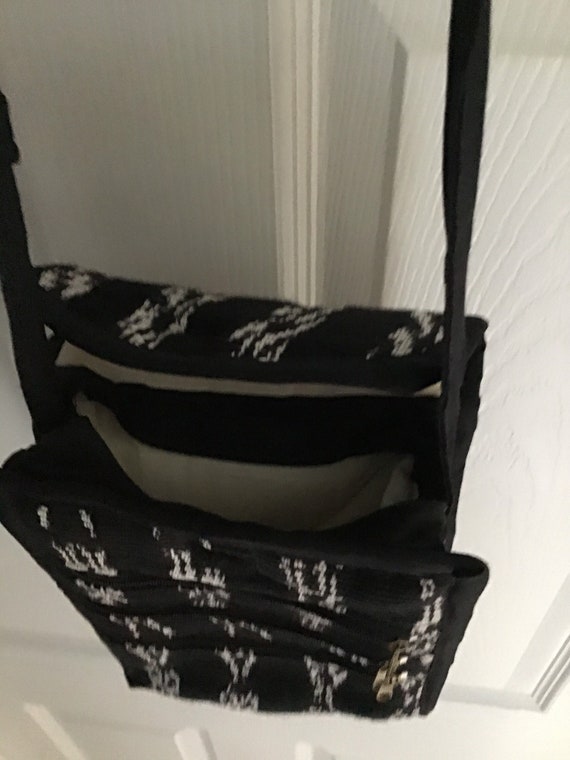 Black and White Messenger Bag - image 5