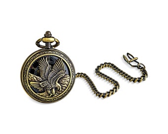 Japan movt pocket watch eagle hotsell