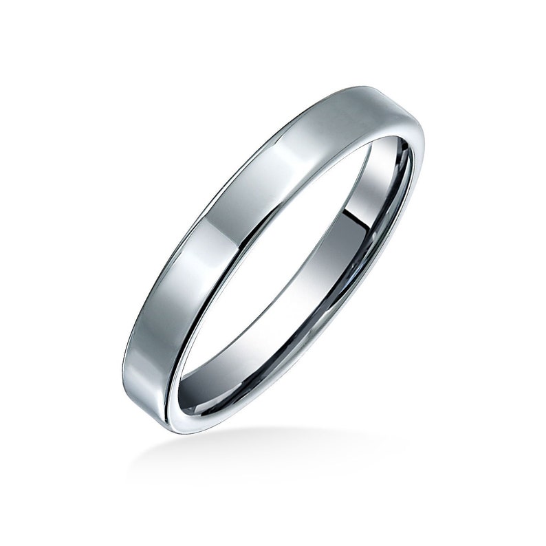 Personalized Thin Cigar Flat Couples Titanium Wedding Band Rings Personalized Thin Cigar Flat Couples Titanium Wedding Band Rings