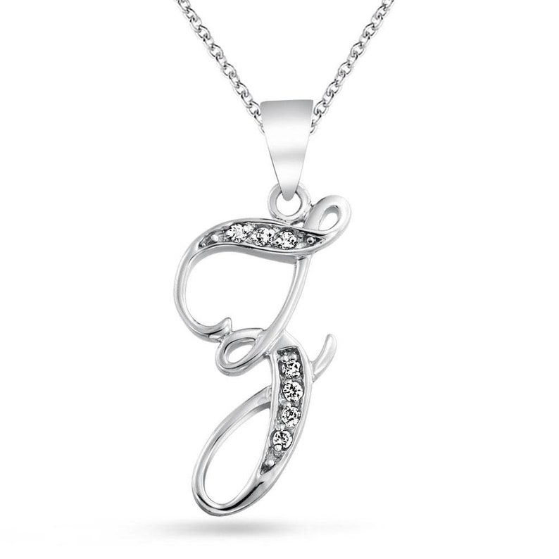 Großes Statement Abc Pave Crystal Cursive Script Monogramm Buchstaben Alphabet Initiale S Schal Revers Pin Brosche Für Frauen Gelbgold Plattiert