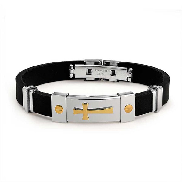 Rubber Cross Bracelet Etsy