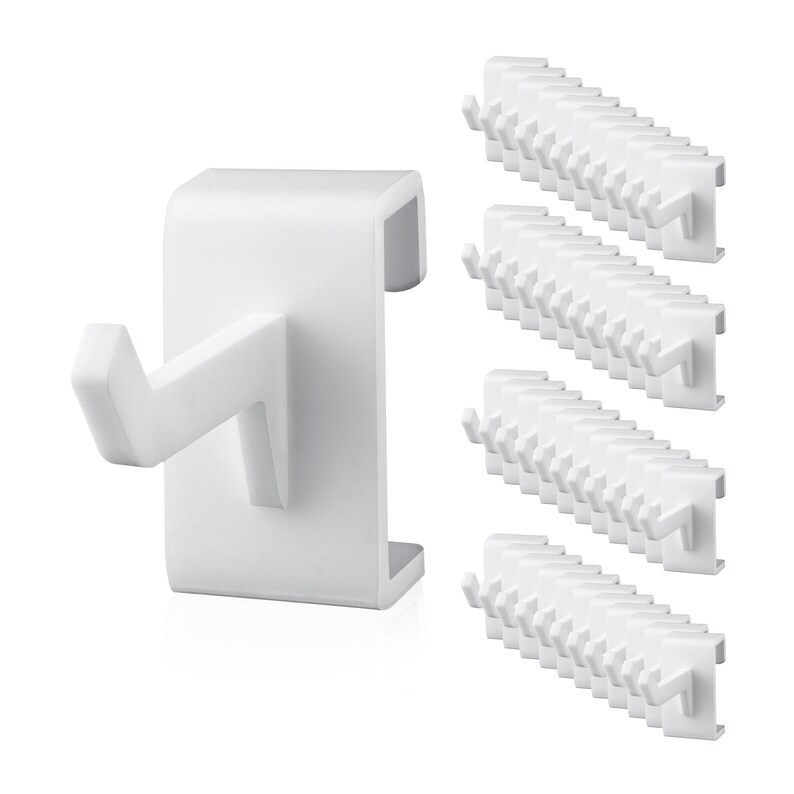 White Rotating Countertop Display Rack Shelves Hooks Retail Etsy