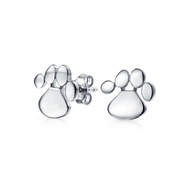 Tiny Cute Pug Earrings Cat and Dog Paw Stud Earrings 30pcs-S124