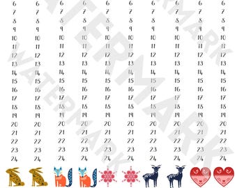 May include: Sheet of candle decals labelled "LONG TAPER (FESTIVE FOLK 2)" with numbers and folk art designs. Includes instructions for application and a website address.