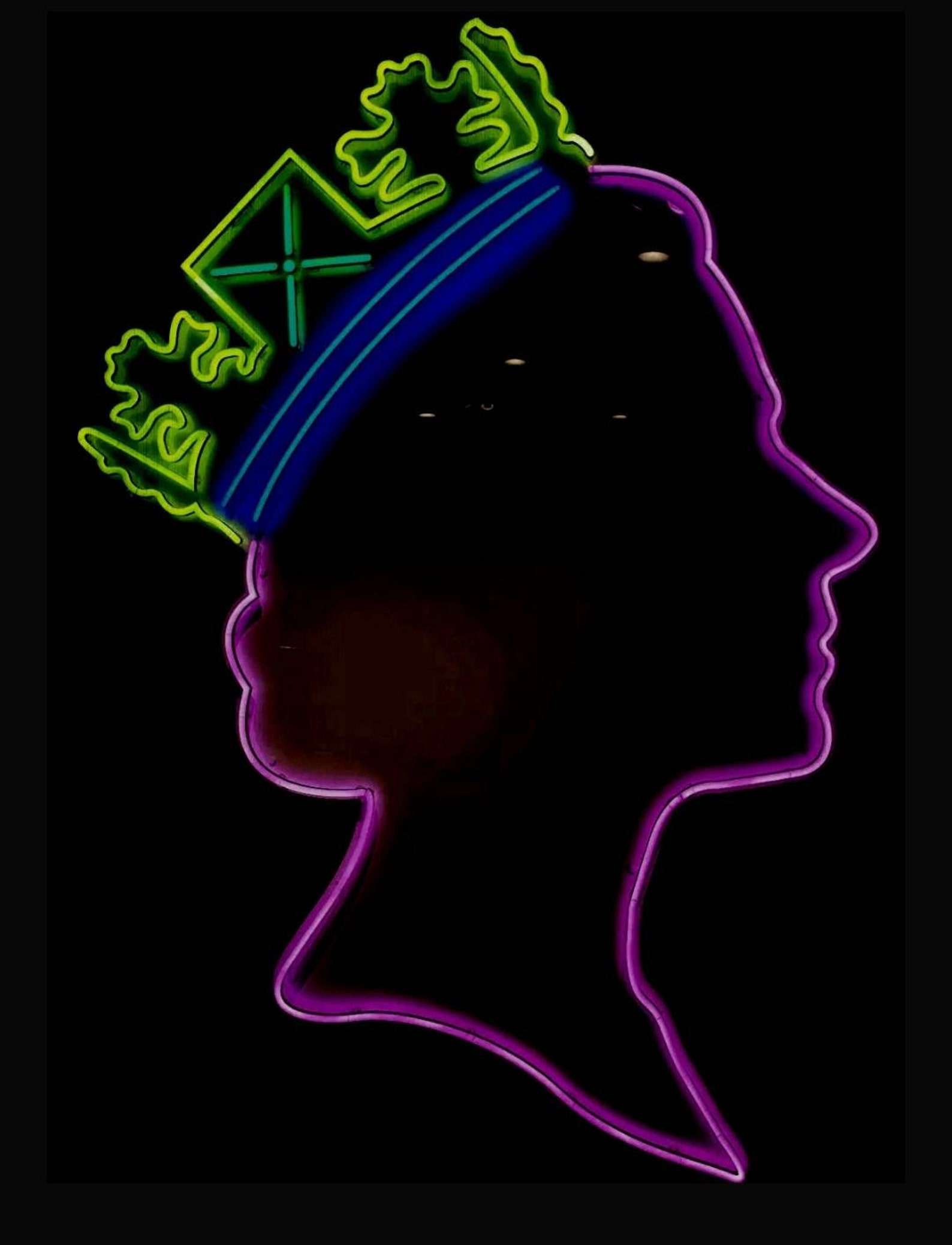 Queen Elizabeth II Neon Sign/ Light Brexit UK Made Etsy