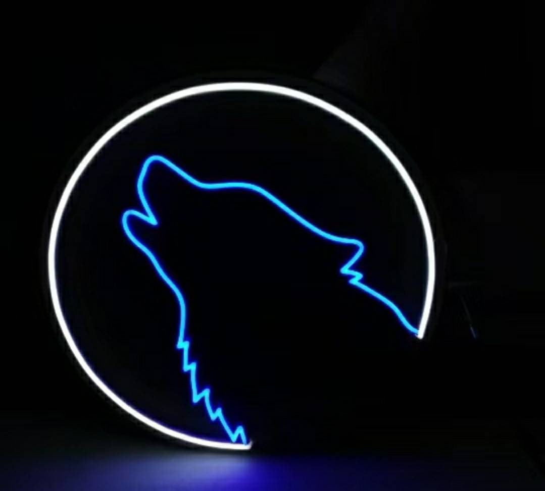 Barking Howling Dog Sign Light Lamp Wall Decor Gift - Etsy