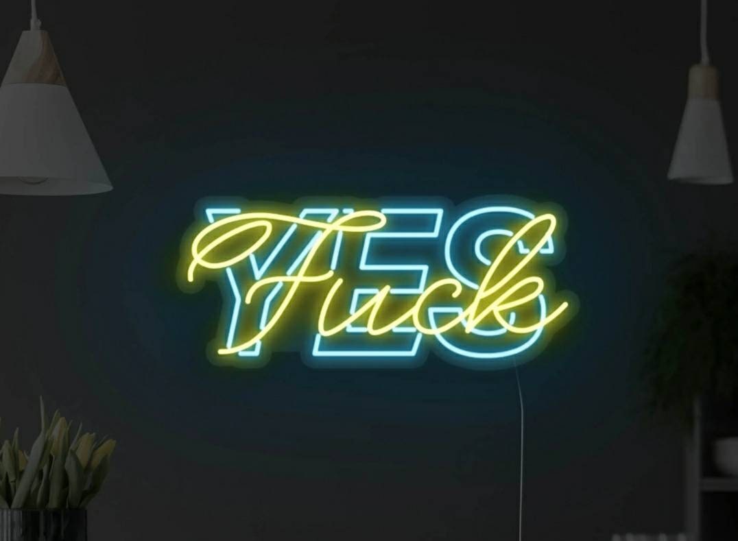 YES LED Neon Sign Light/Lamp. Custom Made Etsy